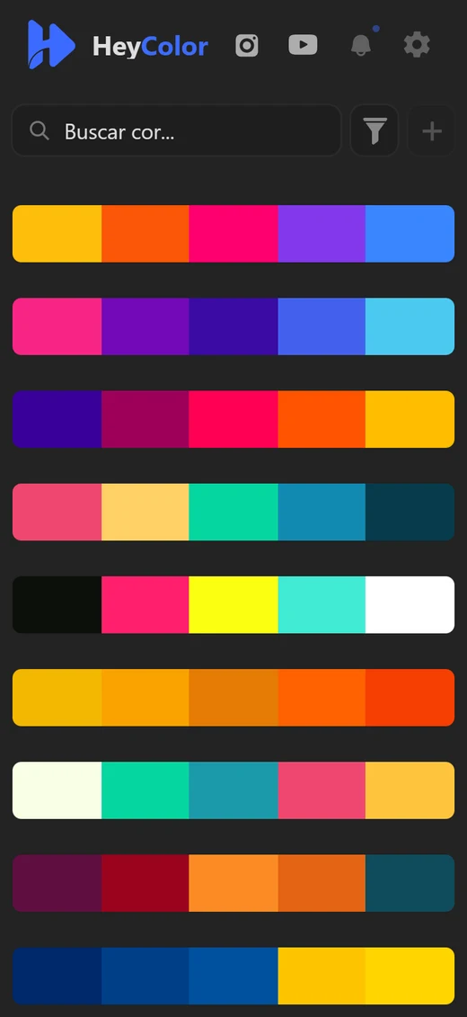 Painel do HeyColor